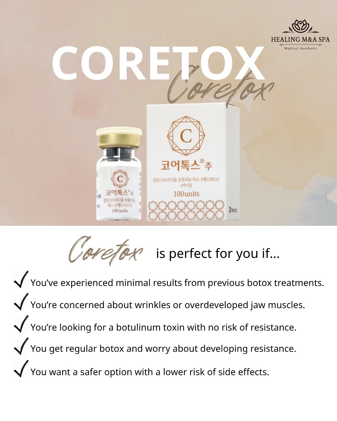 Coretox treatment details
